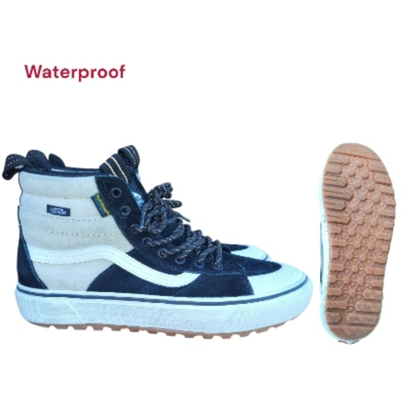 Vans Hi Sk8 MTE Utility Waterproof Tennis Shoe Sneaker Black Khaki Skate Men 8.5 - Picture 11 of 11